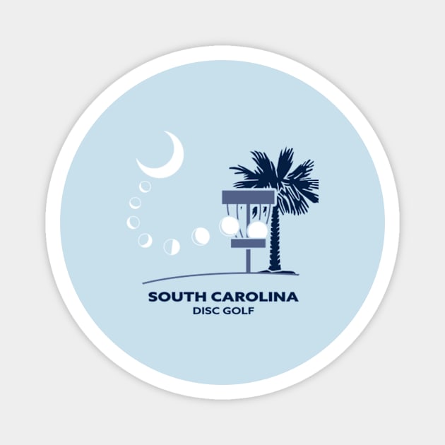 South Carolina Disc Golf - State Flag Blue Magnet by grahamwilliams